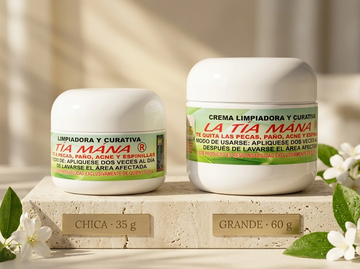 Comparativa Crema Tradicional Chica 35 g y Grande 60 g